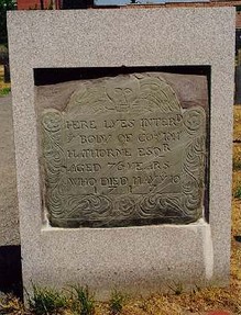 Headstone of Magistrate John Hathorne