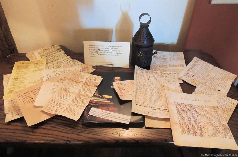 Transcripts of the witch trials inside the house educate visitors on the witch trials. 