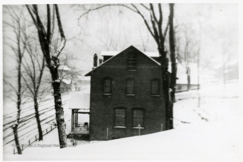 Building, Snow, Tree, Wood