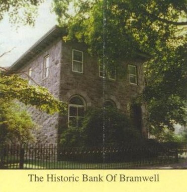 This is a view of the Bank of Bramwell building. 