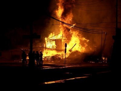 The fire on August 14, 2006