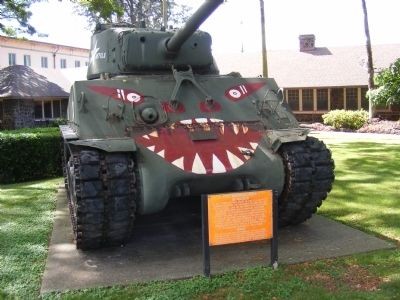 U.S. tank with "devils" scheme