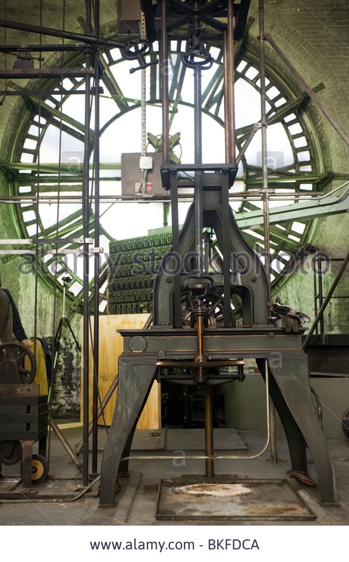 Interior of the clock tower