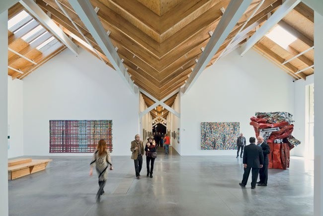 Internal view of the Parrish Art Museum