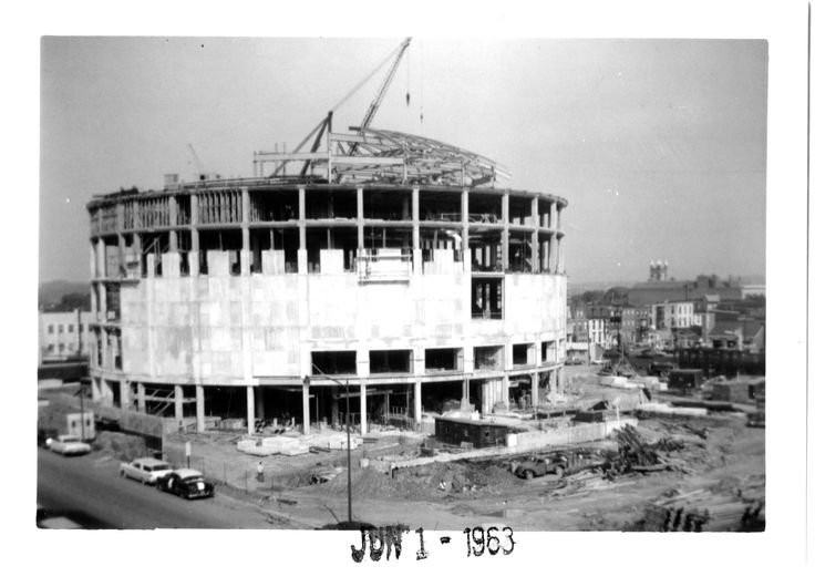 The museum during construction in June of 1963.