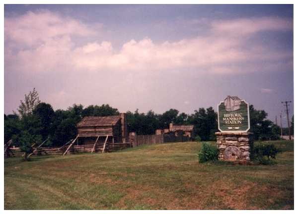 The overlook of Historic Mansker's Station
