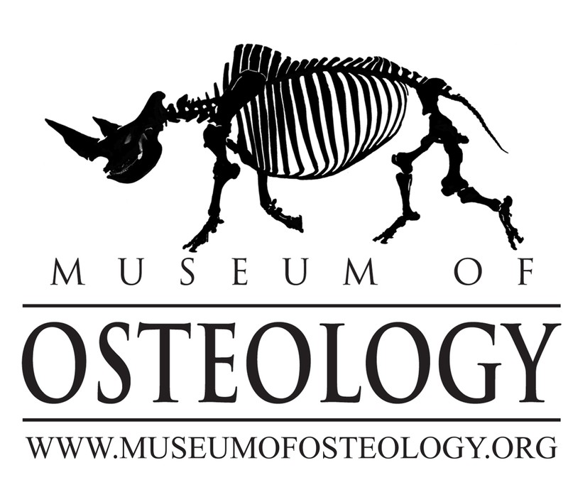 The logo of the Museum of Osteology.
