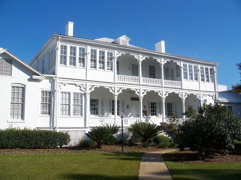 The former Officers Quarters