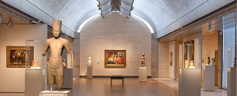 View inside the Kimbell Art Museum