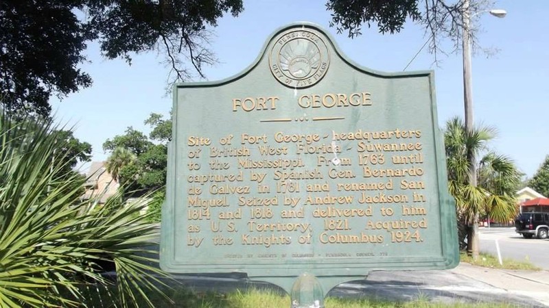 Plaque found at Fort George Memorial Park