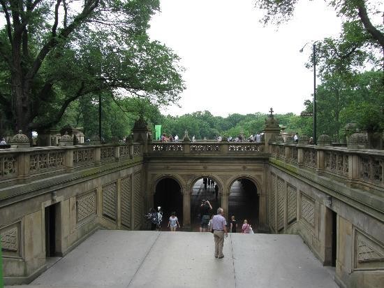 A view of Bethesda Terrace from the Mall