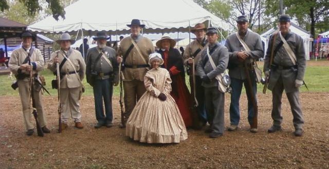 Period actors during the village's Pioneer Days.