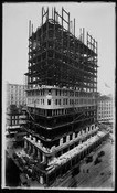 The Flatiron Building during construction