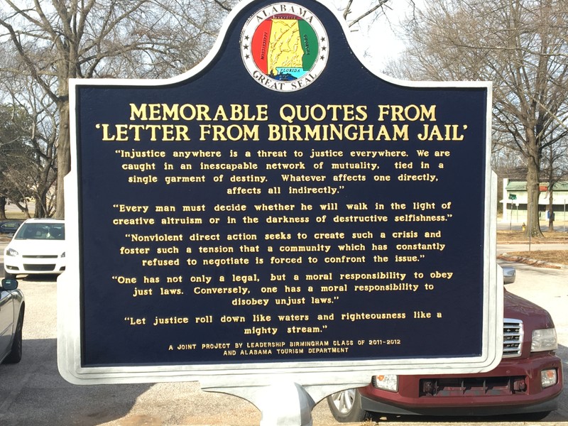 Historical marker at the site