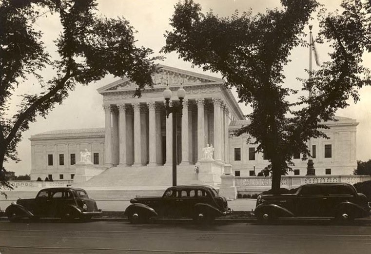 The Supreme Court in 1935, the year of its completion. It heard its first cases that fall.