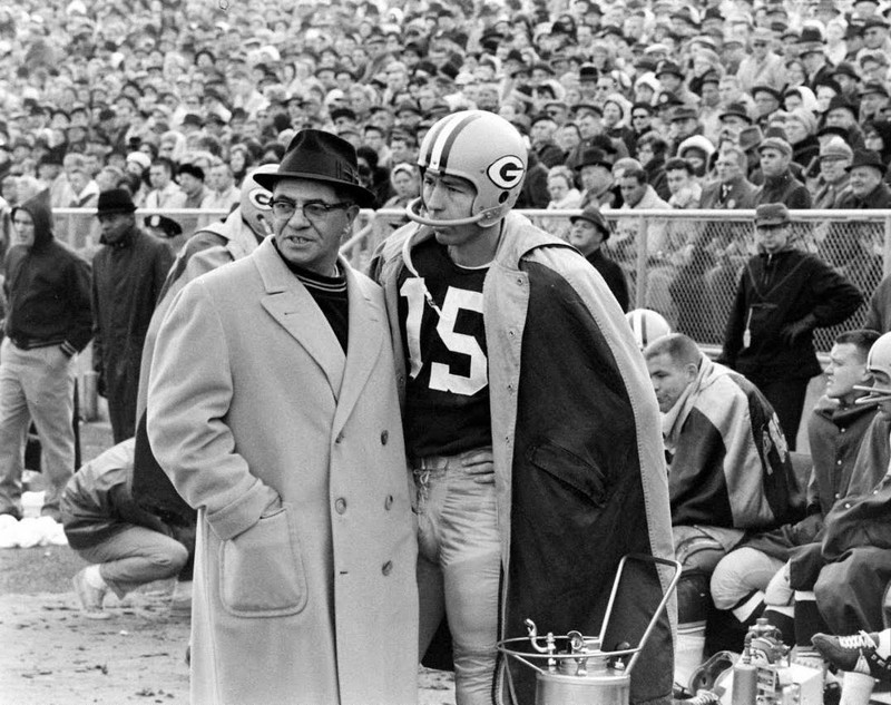 Coach Vince Lombardi and Quarterback Bart Starr