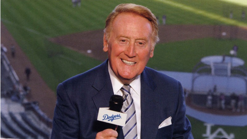 Vin Scully on the call for the Dodgers