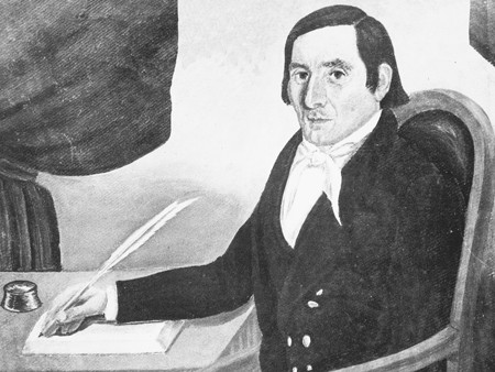 undated sketch of Joseph Knight Sr.