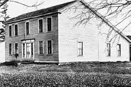 Undated Black and white photo of the Squire Zacharia Tarble home in Afton. Has since then been demolished.