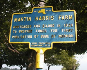 NY roadside marker to Harris Farm