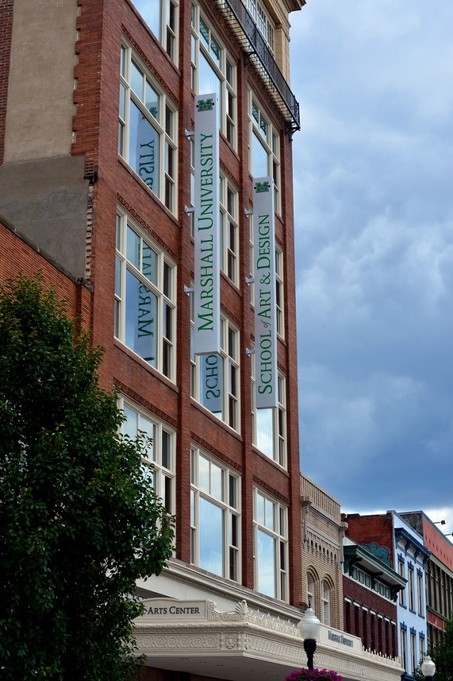 View of the now-Marshall University's Visual Arts Center.