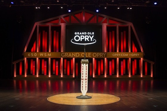 The Center Circle From the Ryman Shines on the Stage of the Grand Ole Opry 