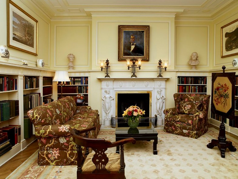 Library of the Blair House. Image by Carol M. Highsmith, via Library of Congress (public domain)