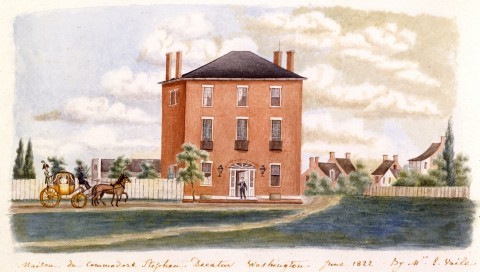 1822 drawing of the house