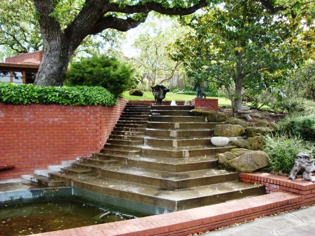 Waterfall on the grounds of Hanna House.