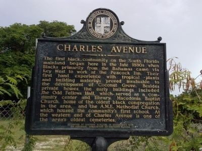 Charles Avenue Marker