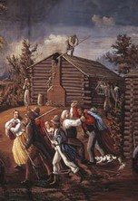 Depiction of mob violence against LDS members in Missouri