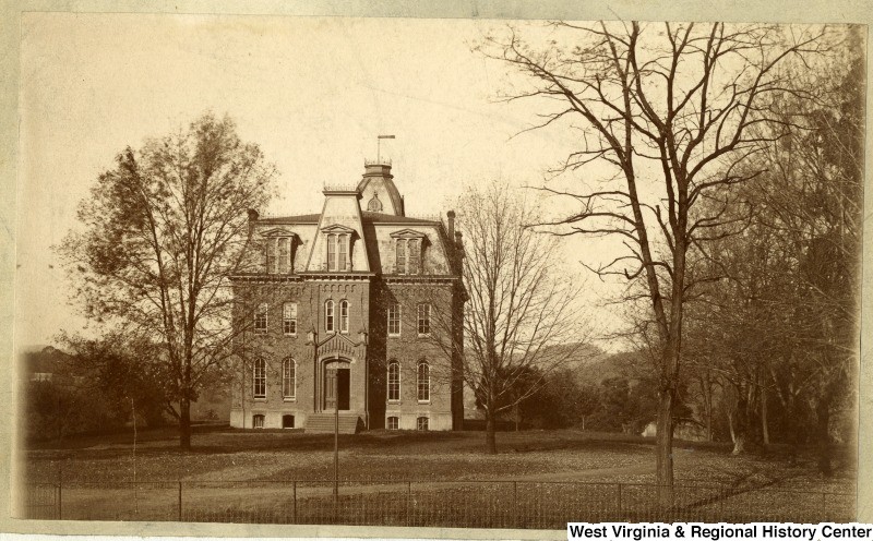 Woodburn Hall prior to construction of the building's north and south wings, photo taken 1890. 