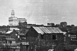 Nauvoo temple overlooking city, 1847