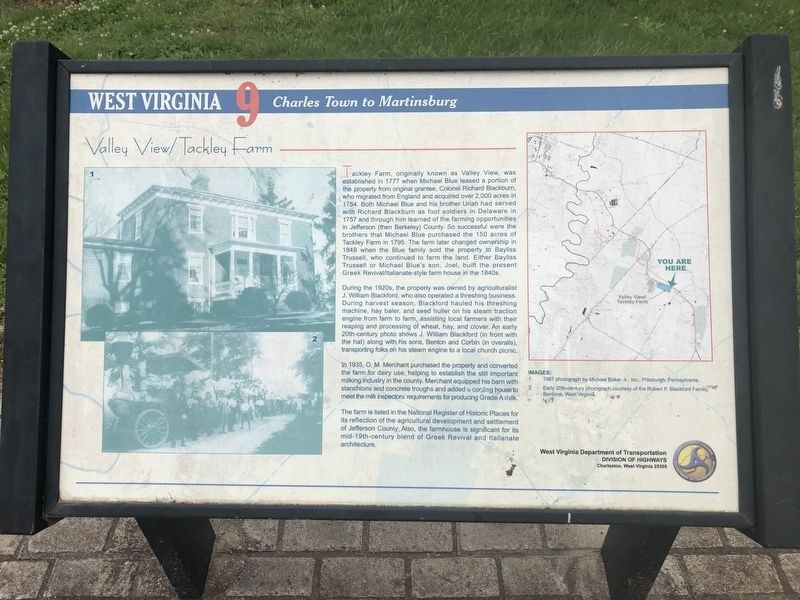 Historical Marker across from Tackley Farm Drive (on bike path)