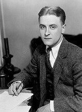 F. Scott Fitzgerald, c. 1921. He is most well-known for his novel "The Great Gatsby." Many high school students in public schools are required to read this book in an English class.