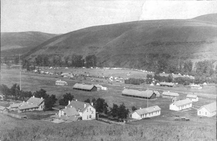 Fort Lapwai, pictured here in 1884