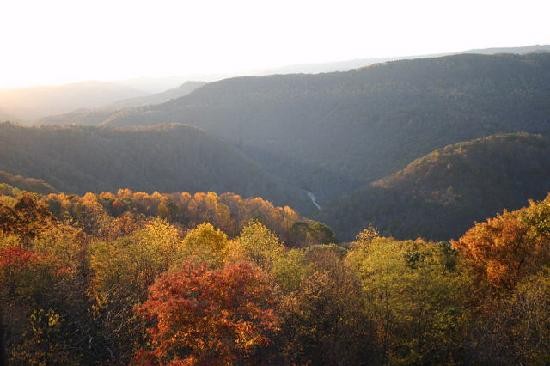 The view from Pipestem Knob- the highest point of the park.