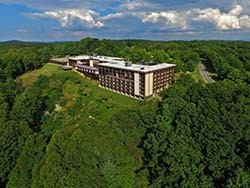 The main lodge at Pipestem Resort State Park hold 112 rooms. 