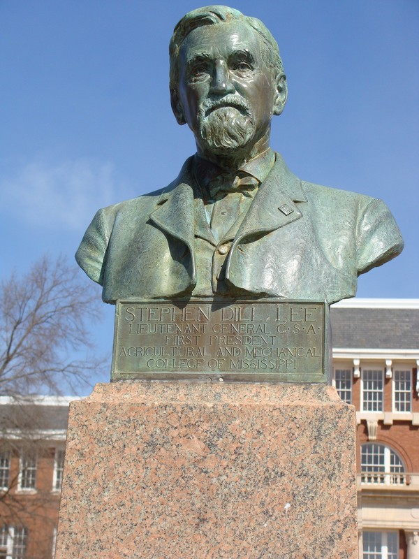 This bust of Stephen Lee was made by 19th century sculptor Theo Alice Ruggles Kitson