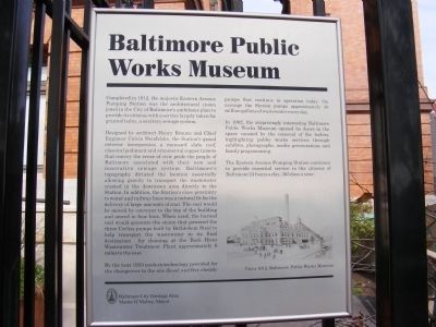 Baltimore Public Works Museum Historical Marker