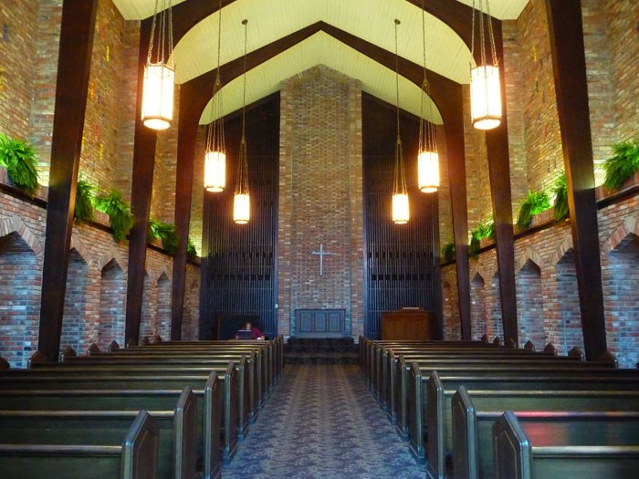 Each year, hundreds of alumni are married at the campus chapel. 