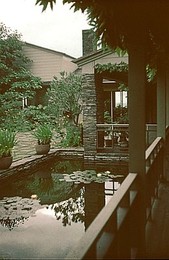 Pond in the courtyard.
Photo courtesy of Leland Roth