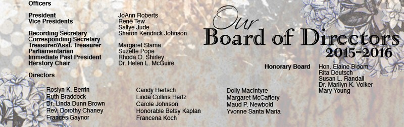 List of 2015/2016 Board of Directors