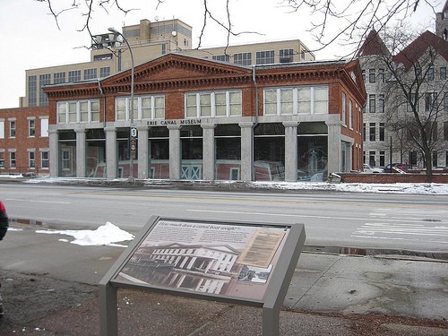 The Erie Canal Museum opened in 1962 in a former weigh lock building of the canal.