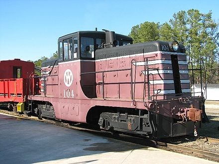 New York, Ontario & Western Railway General Electric 44-ton switcher #104 at the Southeastern Railway Museum in Duluth, Georgia 