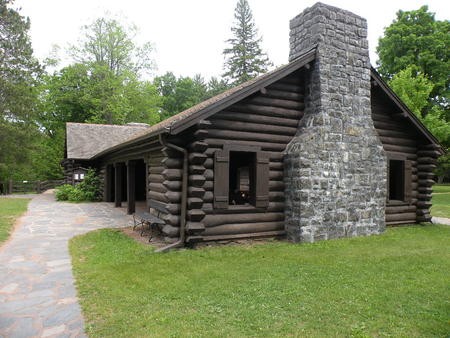 One of the shelters in the park