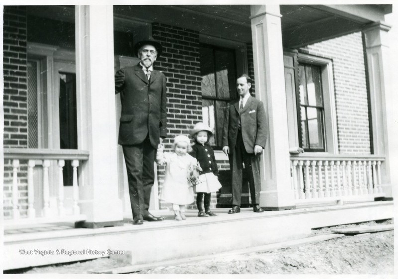 Photo taken by George's wife Charlotte Kent Sturgiss. Left to right: George, Roberta, Marie, and his nephew Gilmour Sturgiss.