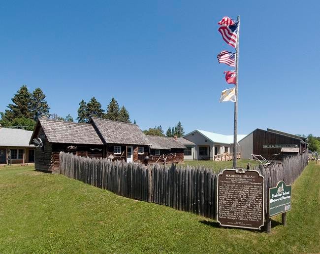 The recreated stockade 