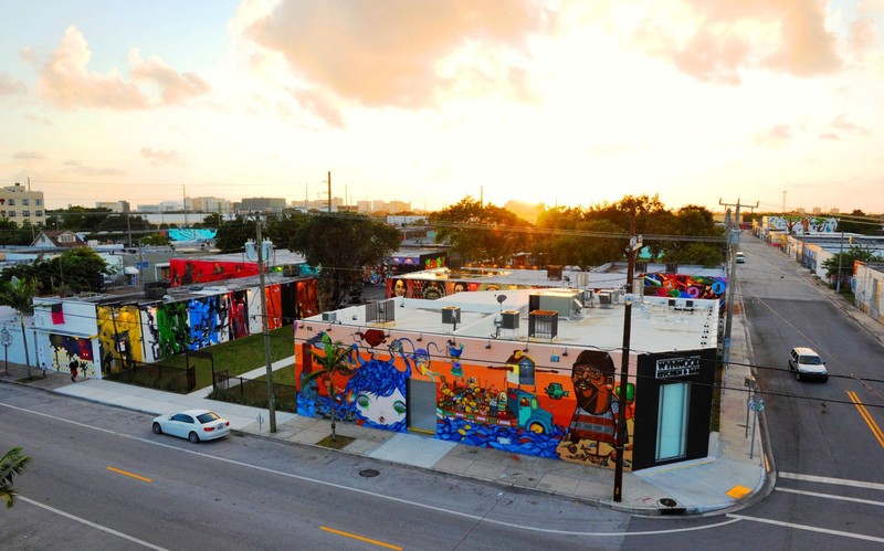 The street front along NW Second Avenue.