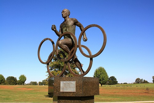 The Jesse Owens statue